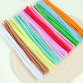Mixed (Light) Fluffy Colourful Chenille Stem 20 Pieces