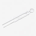 Single Needle Tweezer w/ Scoop White