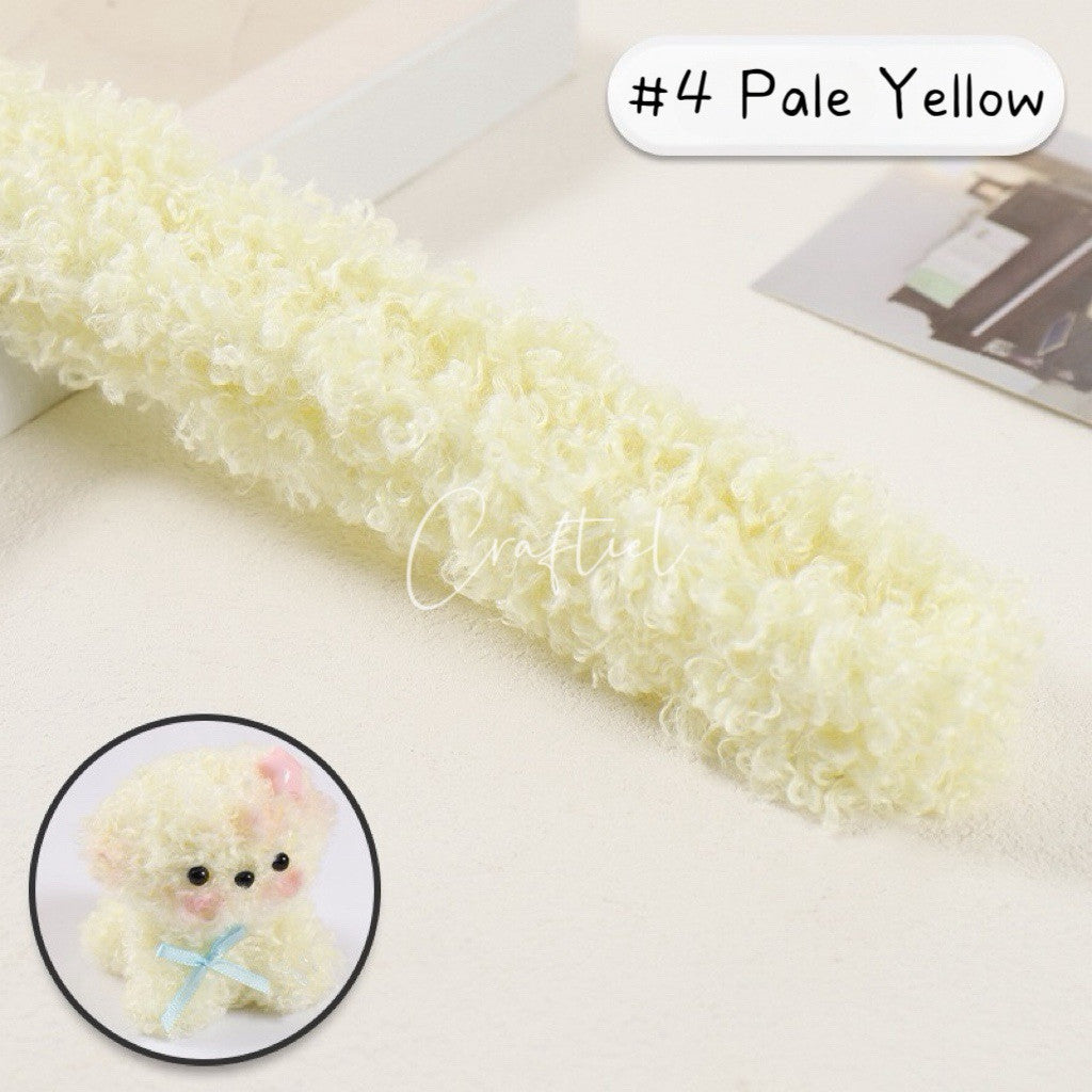 Fluffy Poodle Plush Wire Stem