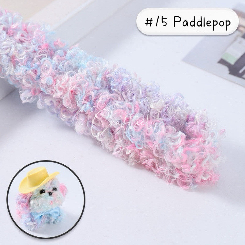 Fluffy Poodle Plush Wire Stem