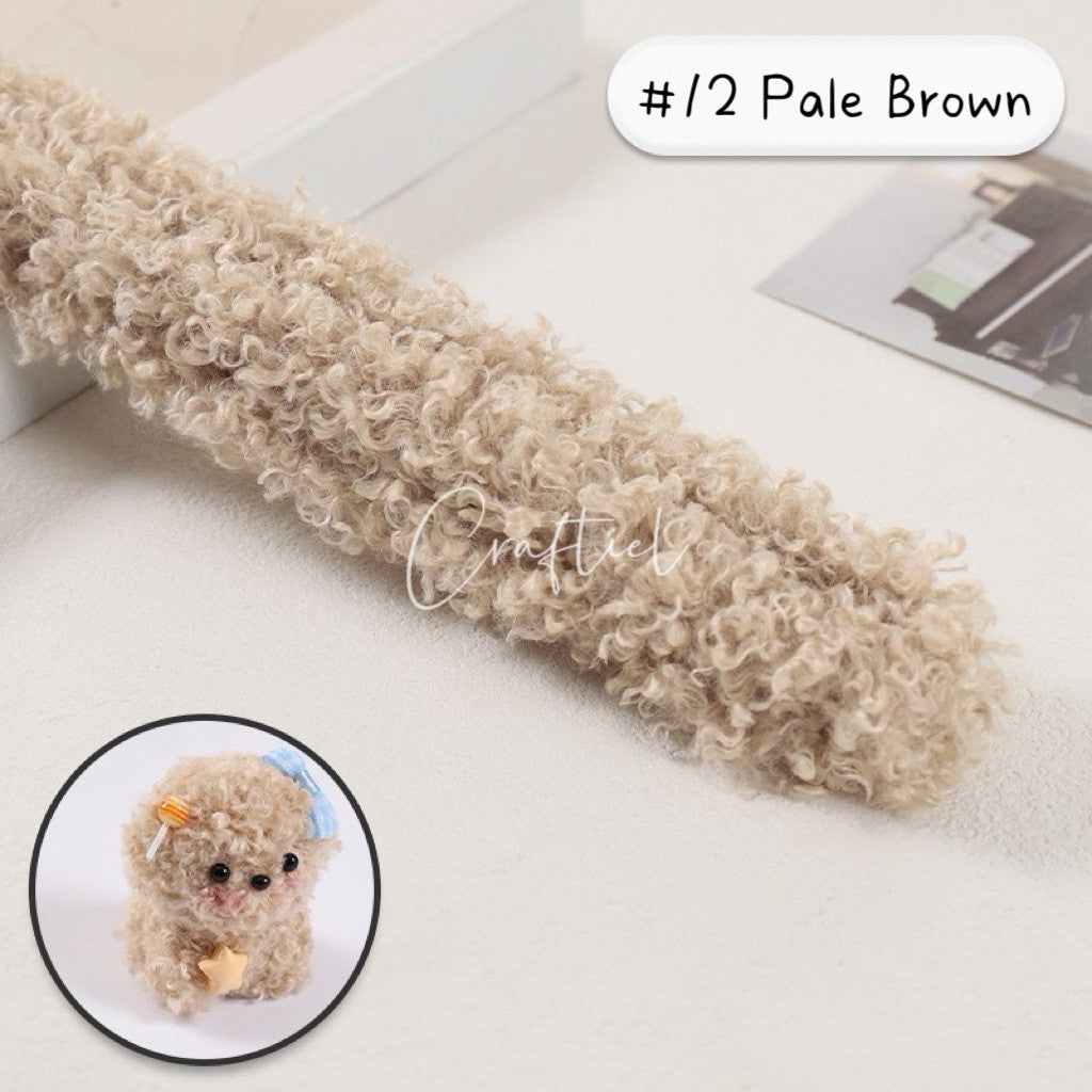 Fluffy Poodle Plush Wire Stem