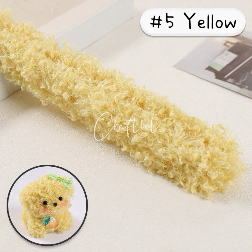 Fluffy Poodle Plush Wire Stem