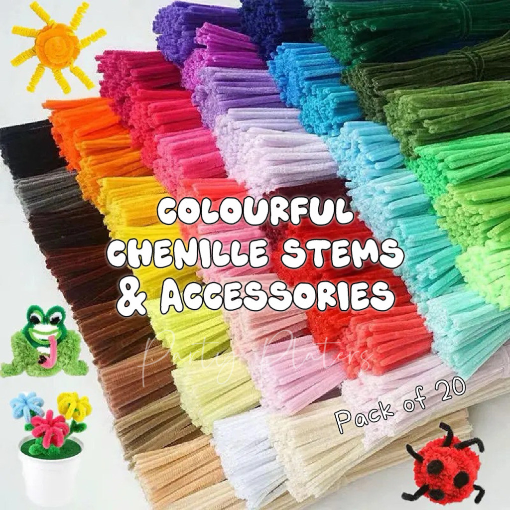 Chenille Stem Pipe Cleaners (20pcs)