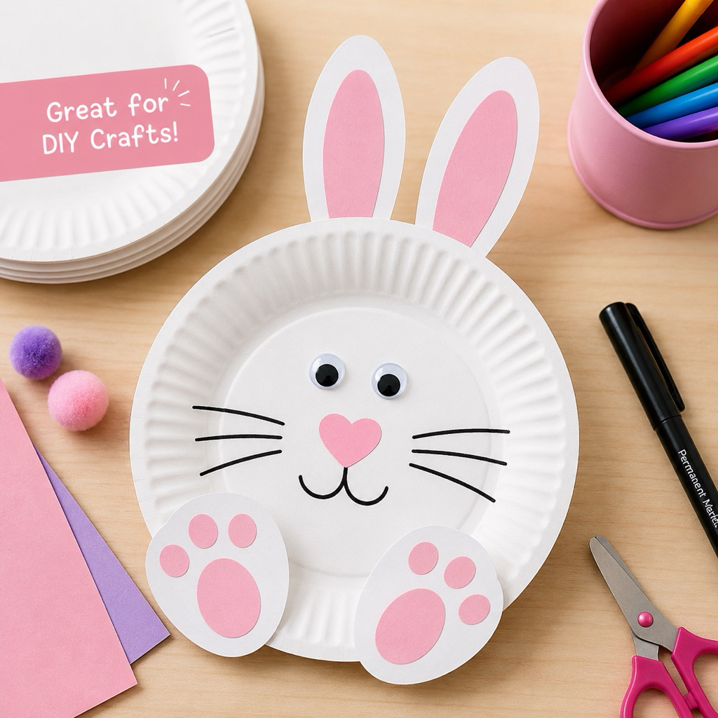 7 Inch White Paper Plates (20pcs) - Image 2